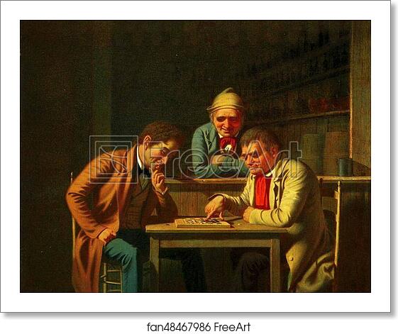 Free art print of The Checker Players by George Caleb Bingham Free art print of The Checker Players by George Caleb Bingham