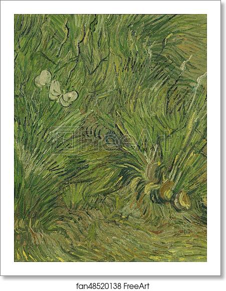 Free art print of Garden with butterflies by Vincent Van Gogh Free art print of Garden with butterflies by Vincent Van Gogh