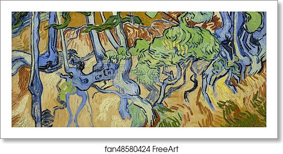 Free art print of Tree-roots by Vincent Van Gogh Free art print of Tree-roots by Vincent Van Gogh