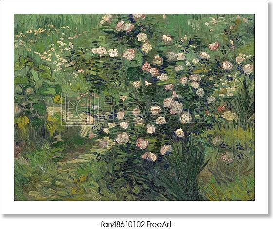 Free art print of Roses by Vincent Van Gogh