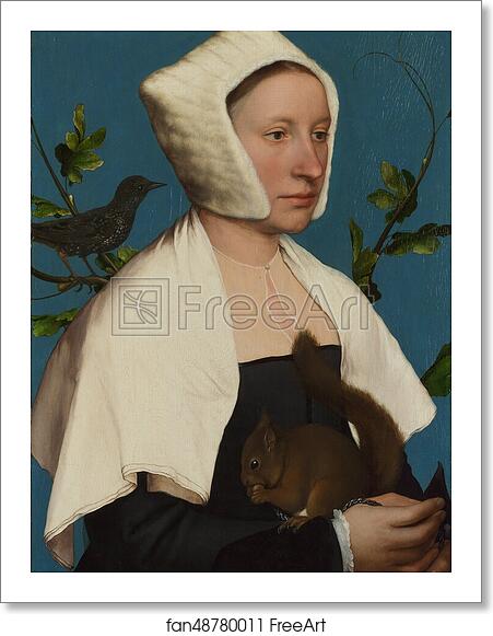 Free art print of A Lady with a Squirrel and a Starling (Anne Lovell?) by Hans Holbein The Younger Free art print of A Lady with a Squirrel and a Starling (Anne Lovell?) by Hans Holbein The Younger