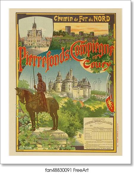 Free art print of La Cie du Nord : "Pierrefonds". by Gustave Fraipont Free art print of La Cie du Nord : "Pierrefonds". by Gustave Fraipont