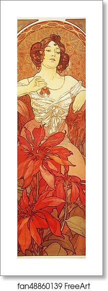 Free art print of Ruby by Alphonse Mucha Free art print of Ruby by Alphonse Mucha