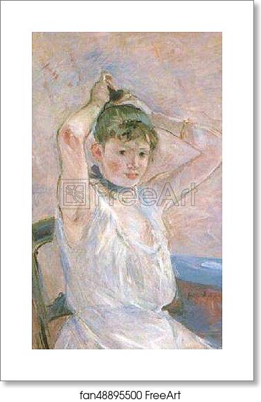 Free art print of The Bath (Girl Arranging her Hair) by Berthe Morisot Free art print of The Bath (Girl Arranging her Hair) by Berthe Morisot