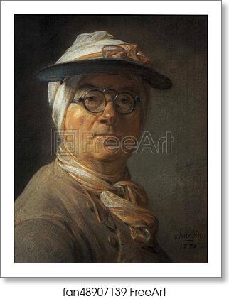 Free art print of Self-Portrait with an Eye-Shade by Jean-Baptiste-Simeon Chardin