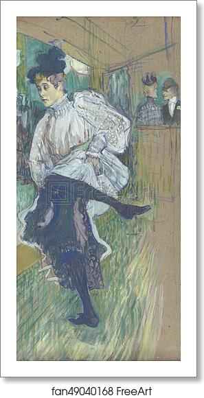 Free art print of Jane Avril Dancing by Henri De Toulouse-Lautrec