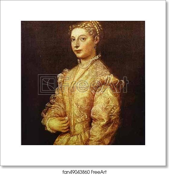 Free art print of Portrait of a Girl (Lavinia) by Titian