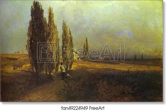 Free art print of Poplars by Feodor Vasilyev