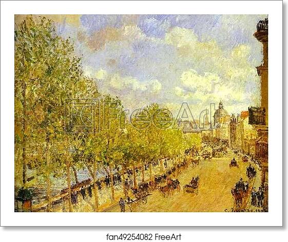 Free art print of Quay of Malaquais in the Sunny Afternoon (Quai Malaquais après midi, soleil) by Camille Pissarro Free art print of Quay of Malaquais in the Sunny Afternoon (Quai Malaquais après midi, soleil) by Camille Pissarro