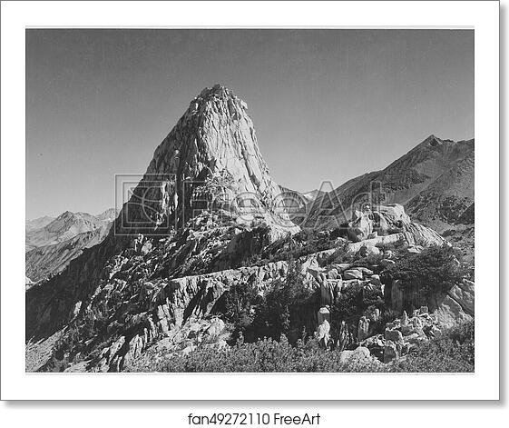 Free art print of Fin Dome, Kings River Canyon (Proposed as a national park), California, 1936. Photographs of National Parks and Monuments, compiled 1941 - 1942, documenting the period ca. 1933 - 1942. by Ansel Adams (1902-1984) Free art print of Fin Dome, Kings River Canyon (Proposed as a national park), California, 1936. Photographs of National Parks and Monuments, compiled 1941 - 1942, documenting the period ca. 1933 - 1942. by Ansel Adams (1902-1984)