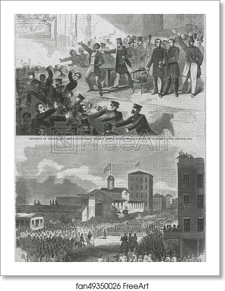 Free art print of Expulsion of Negroes and Abolitionists from Tremont Temple, Boston, Massachusetts, on December 3, 1860 by Winslow Homer Free art print of Expulsion of Negroes and Abolitionists from Tremont Temple, Boston, Massachusetts, on December 3, 1860 by Winslow Homer