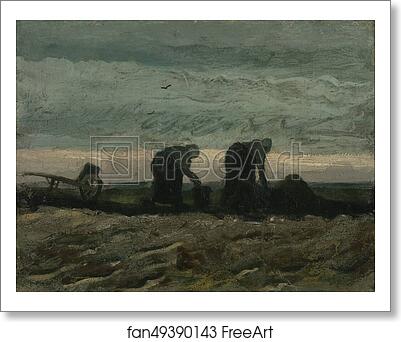 Free art print of Two women on the heath by Vincent Van Gogh Free art print of Two women on the heath by Vincent Van Gogh