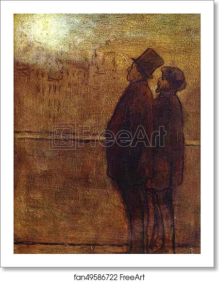 Free art print of The Nocturnal Travellers by Honoré Daumier Free art print of The Nocturnal Travellers by Honoré Daumier