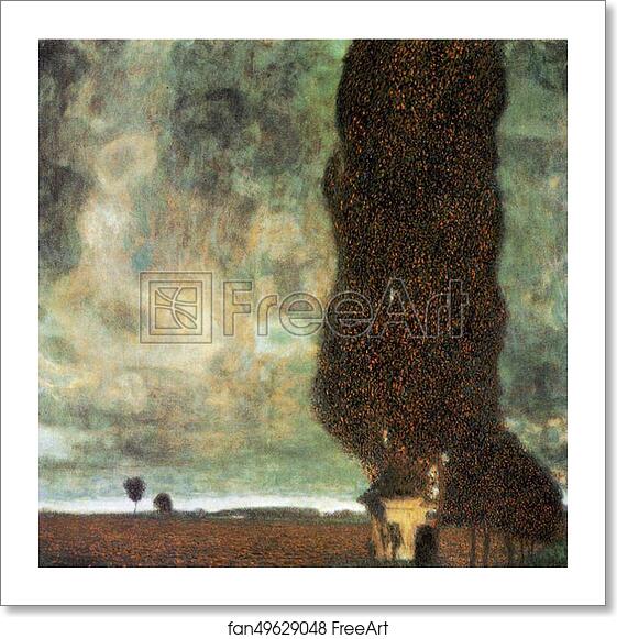 Free art print of The Big Poplar II by Gustav Klimt Free art print of The Big Poplar II by Gustav Klimt