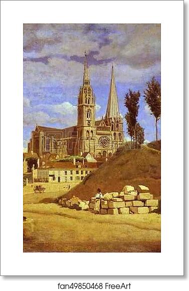 Free art print of Chartres Cathedral by Jean-Baptiste-Camille Corot Free art print of Chartres Cathedral by Jean-Baptiste-Camille Corot