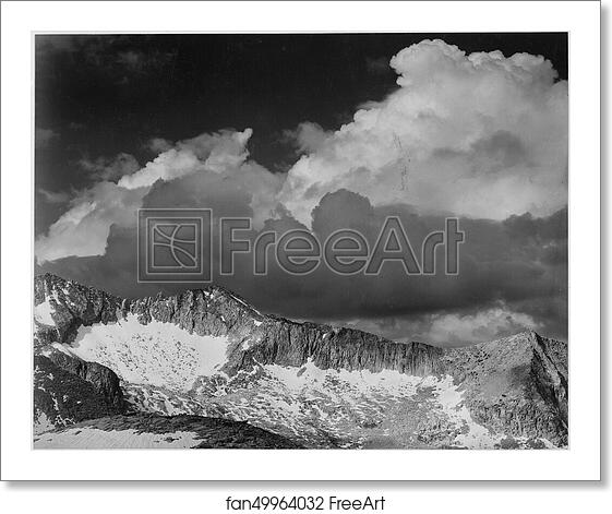 Free art print of Clouds - White Pass, Kings River Canyon (Proposed as a national park), California, 1936. Photographs of National Parks and Monuments, compiled 1941 - 1942, documenting the period ca. 1933 - 1942. by Ansel Adams (1902-1984) Free art print of Clouds - White Pass, Kings River Canyon (Proposed as a national park), California, 1936. Photographs of National Parks and Monuments, compiled 1941 - 1942, documenting the period ca. 1933 - 1942. by Ansel Adams (1902-1984)