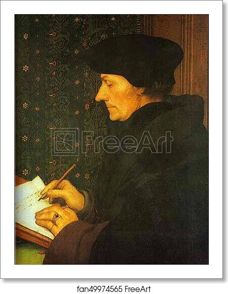 Free art print of Portrait of Erasmus by Hans Holbein The Younger Free art print of Portrait of Erasmus by Hans Holbein The Younger