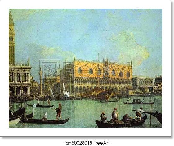 Free art print of A View of the Ducal Palace in Venice by Giovanni Antonio Canale, Called Canaletto Free art print of A View of the Ducal Palace in Venice by Giovanni Antonio Canale, Called Canaletto