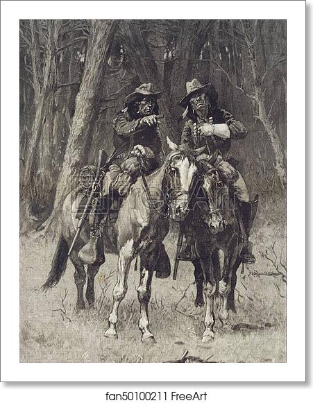 Free art print of Cheyenne Scouts Patrolling the Big Timber of the North Canadian, Oklahoma by Frederic Remington Free art print of Cheyenne Scouts Patrolling the Big Timber of the North Canadian, Oklahoma by Frederic Remington