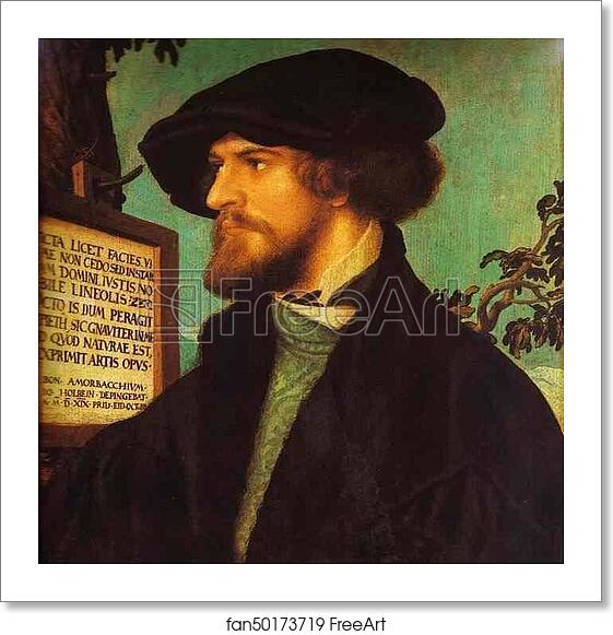 Free art print of Portrait of Bonifacius Amerbach by Hans Holbein The Younger Free art print of Portrait of Bonifacius Amerbach by Hans Holbein The Younger