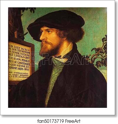 Free art print of Portrait of Bonifacius Amerbach by Hans Holbein The Younger
