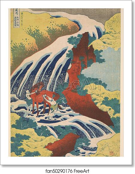 Free art print of Yoshitsune Falls by Katsushika Hokusai Free art print of Yoshitsune Falls by Katsushika Hokusai