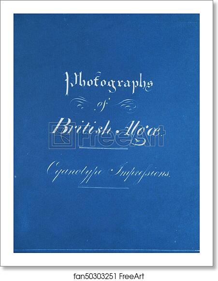 Free art print of Title page by Anna Atkins Free art print of Title page by Anna Atkins