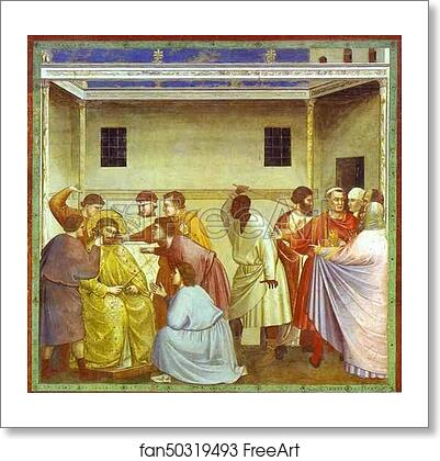 Free art print of The Mocking of Christ and Flagellation by Giotto