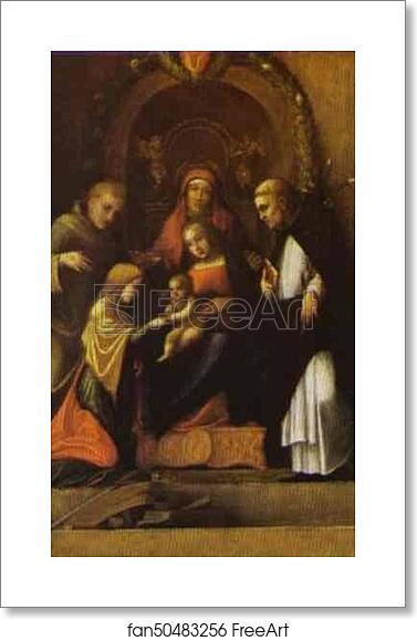 Free art print of The Mystic Marriage of St. Catherine by Correggio