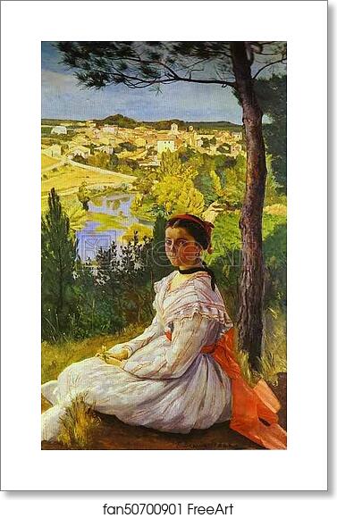 Free art print of View of the Village of Castelnau-le-Lez by Frédéric Bazille Free art print of View of the Village of Castelnau-le-Lez by Frédéric Bazille