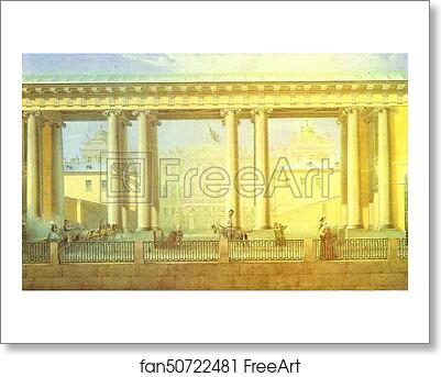 Free art print of The Anichkov Palace in St. Petersburg by Vasily Sadovnikov