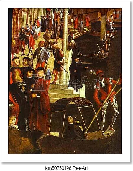 Free art print of Healing of a Madman. Detail by Vittore Carpaccio Free art print of Healing of a Madman. Detail by Vittore Carpaccio