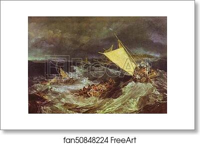 Free art print of The Shipwreck by Joseph Mallord William Turner