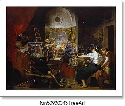 Free art print of The Fable of Arachne (Las Hilanderas) by Diego Velázquez Free art print of The Fable of Arachne (Las Hilanderas) by Diego Velázquez