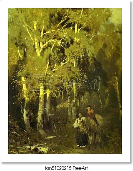 Free art print of Road through a Birchwood by Feodor Vasilyev Free art print of Road through a Birchwood by Feodor Vasilyev