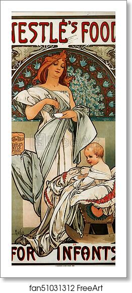 Free art print of Nestle'S Food For Infants by Alphonse Mucha Free art print of Nestle'S Food For Infants by Alphonse Mucha