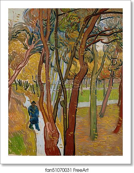 Free art print of The garden of Saint Paul's Hospital (`The fall of the leaves') by Vincent Van Gogh Free art print of The garden of Saint Paul's Hospital (`The fall of the leaves') by Vincent Van Gogh