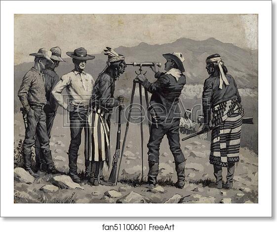 Free art print of Looking Through the Telescope by Frederic Remington Free art print of Looking Through the Telescope by Frederic Remington