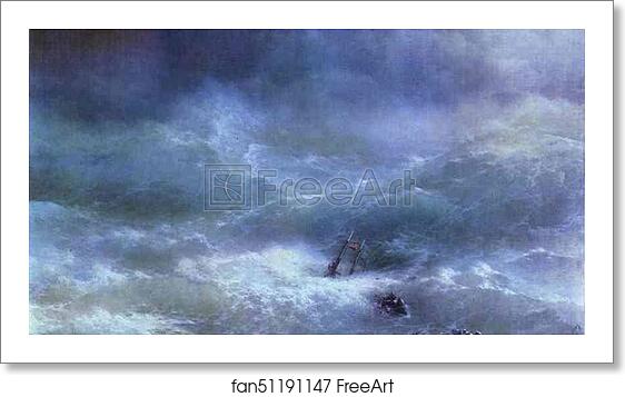 Free art print of The Billow by Ivan Aivazovsky