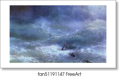 Free art print of The Billow by Ivan Aivazovsky