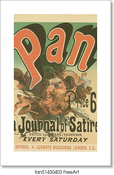 Free art print of Le journal "Pan". by Jules Chéret Free art print of Le journal "Pan". by Jules Chéret