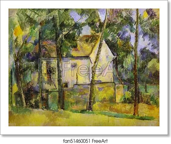 Free art print of House and Trees by Paul Cézanne Free art print of House and Trees by Paul Cézanne