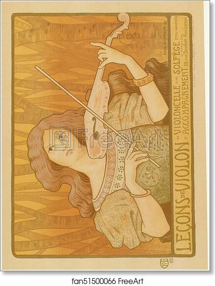 Free art print of Leçons de Violon. by Paul Berthon
