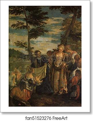 Free art print of Moses Saved from the Waters of the Nile by Paolo Veronese