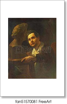 Free art print of Portrait of Sculptor I. P. Vitaly by Karl Brulloff