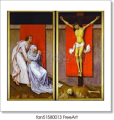 Free art print of Crucifixion Diptych by Rogier Van Der Weyden