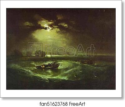 Free art print of Fishermen at Sea by Joseph Mallord William Turner Free art print of Fishermen at Sea by Joseph Mallord William Turner