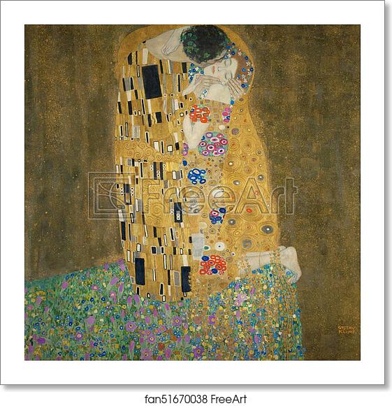 Free art print of The Kiss (Lovers) by Gustav Klimt