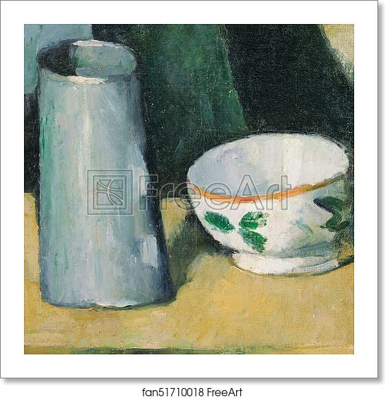 Free art print of Bowl and Milk-Jug by Paul Cézanne Free art print of Bowl and Milk-Jug by Paul Cézanne