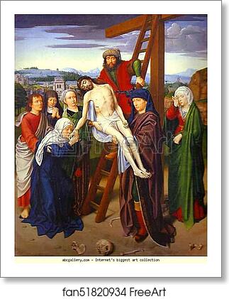 Free art print of The Deposition by Gerard David